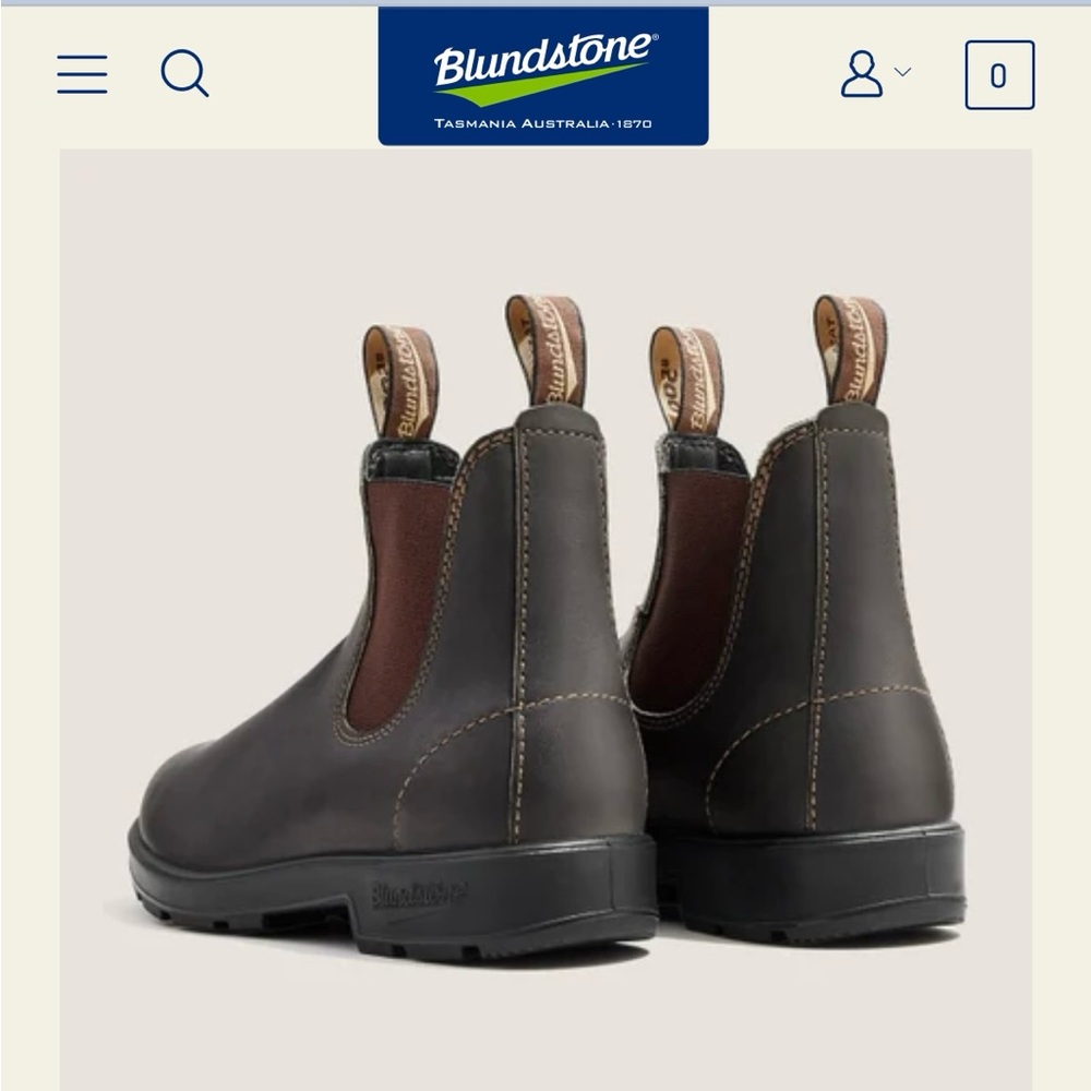 Blundstones Chelsea Boots in Stout Brown. Women’s size 7.5. Only worn once!